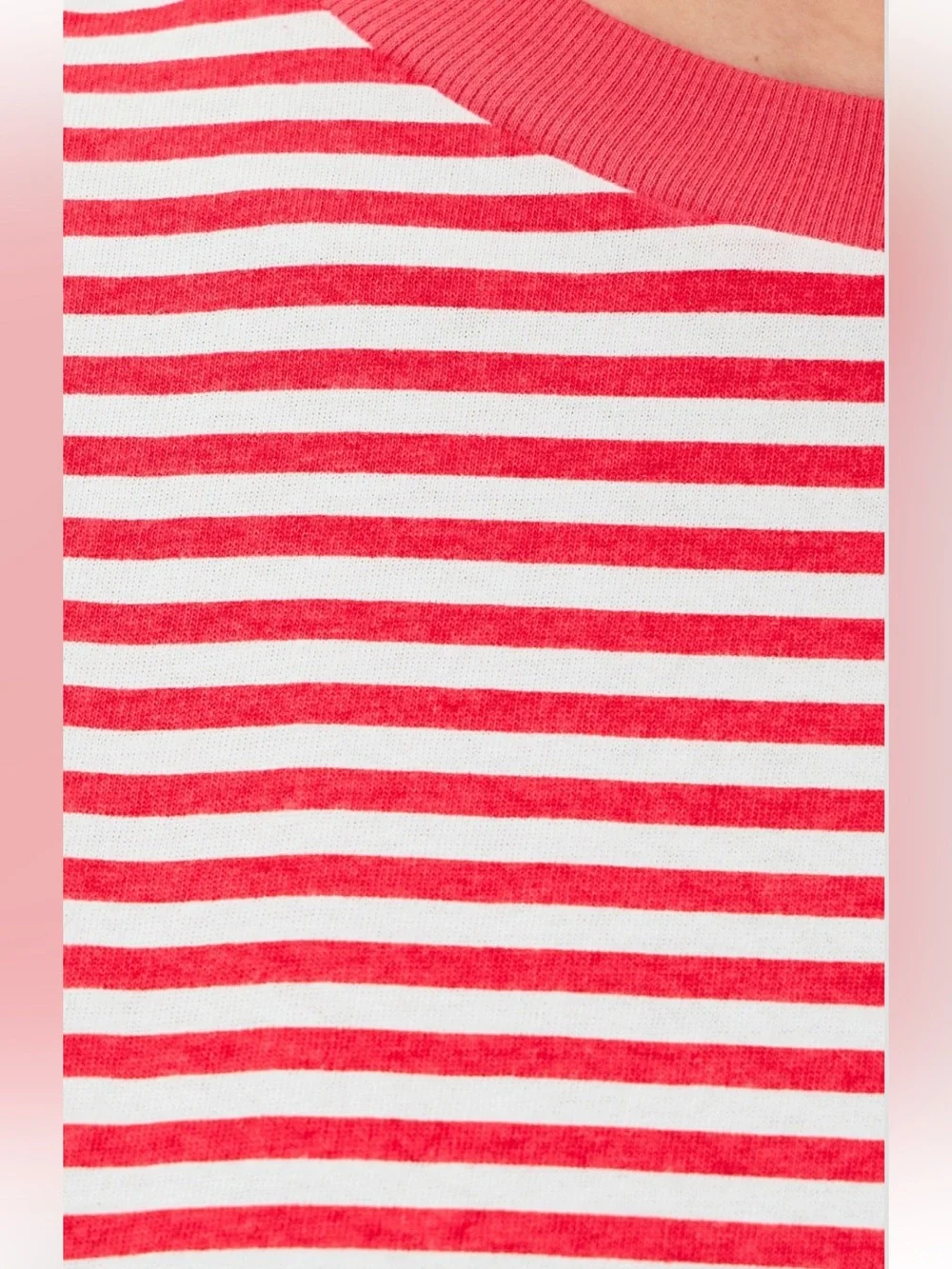 Free People Movement Red Stripe Tackle Tee Large - Picture 7 of 13